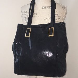Black Leather Tote